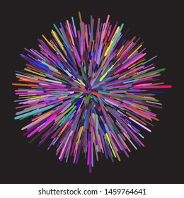 sparkle splash vector spectrum particle futuristic illustration