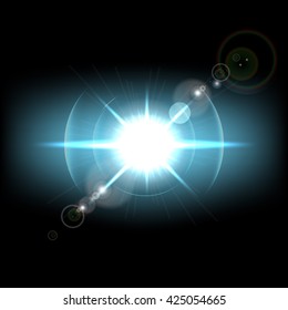 Sparkle star. Explosion. Vector stock.