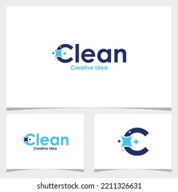 Sparkle star, fresh smile creative symbol concept. Wash, glare, laundry, cleaning company abstract business logo. Housekeeping, shine, cleaner icon