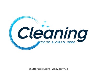 Sparkle star, fresh smile creative symbol concept. Wash, glare, laundry, cleaning company abstract business logo.