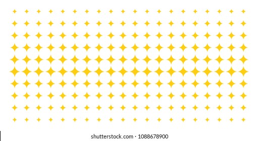 Sparkle Star Icon Halftone Pattern, Constructed For Backgrounds, Covers, Templates And Abstract Effects. Vector Sparkle Star Symbols Arranged Into Halftone Grid.