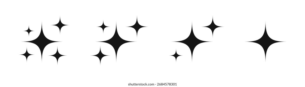 Funkelstern-Symbol für Glanz, Sauberkeit und Dekoration, geeignet für Design-Elemente, Reinigungsdienste, Feier-Grafiken, Benutzeroberflächen und kreative Projekte