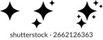 Sparkle star icon set. black sparkle shapes. Sunburst retro sale badge. sparkle graphics for decoration. star blank label.  twinkling stars

