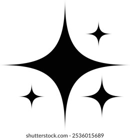 Sternzeichen-Symbol, Vektorgrafik. Funkensymbol, Glanzeffekt, Sternzeichen-Symbol