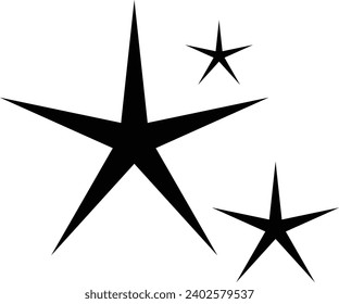 Sparkle star icon, vector abstract element of sparkling star symbol illustration