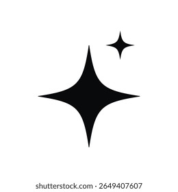 Sparkle Star icon vector illustration transparent PNG