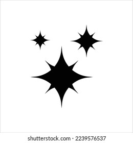 Sparkle Star Icon Vector Illustrations
