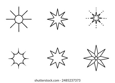 Sparkle Stars Frame illustration capturing elegance in celestial and magical designs