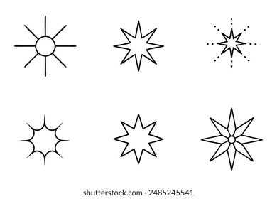 Sparkle Stars Frame illustration capturing elegance in celestial and magical designs