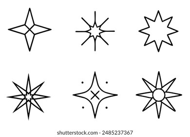 Sparkle Stars Frame illustration providing inspiration for creative celestial-themed artwork