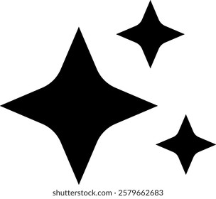 Sparkle stars icon set. Shine icons for app user interface and web elements