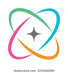 Iconos del vector de las estrellas brillantes fijados en el fondo blanco, efecto de la luz del resplandor para el Diseño web brillante, abstracto