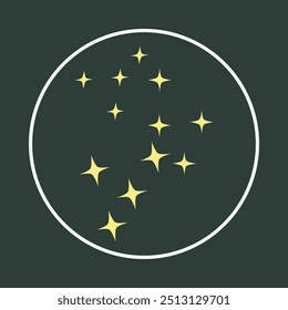 Sparkle trendy icon elegant abstract vector illustration colorful artwork lovely design.eps