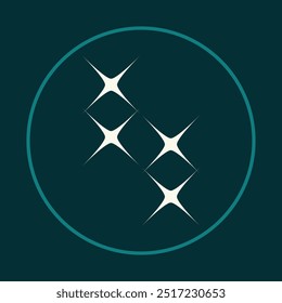 Sparkle trendy icon fine abstract vector illustration colorful artwork lovely design.eps