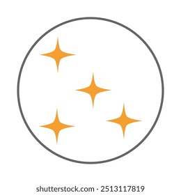 Sparkle trendy icon upright abstract vector illustration colorful artwork beautiful design.eps