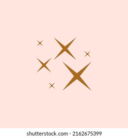 Sparkle vector icon isolated. Shine symbol