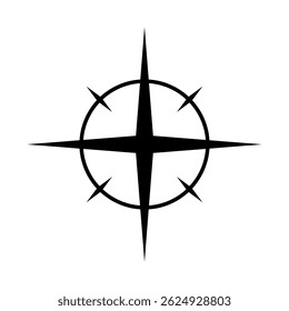 Sparkle vector icon. Shine symbol illustration. star sign or logo.