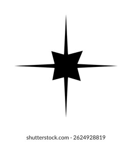 Sparkle vector icon. Shine symbol illustration. star sign or logo.