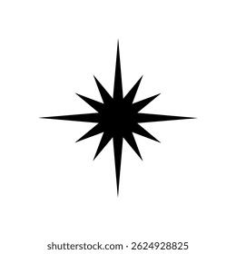 Sparkle vector icon. Shine symbol illustration. star sign or logo.