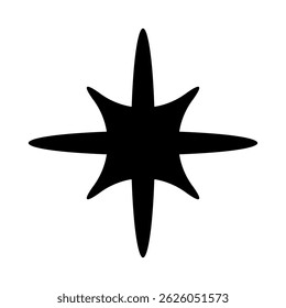 Icono de Vector brillante. Ilustración del símbolo del brillo. signo de la estrella o logotipo.