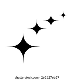Sparkle vector icon. Shine symbol illustration. star sign or logo.