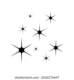 Sparkle vector icon. Shine symbol illustration. star sign or logo.