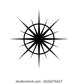 Sparkle vector icon. Shine symbol illustration. star sign or logo.