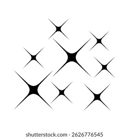 Sparkle vector icon. Shine symbol illustration. star sign or logo.