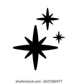 Sparkle vector icon. Shine symbol illustration. star sign or logo.