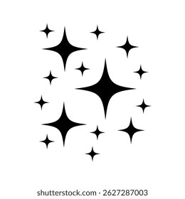 Icono de Vector brillante. Ilustración del símbolo del brillo. signo de la estrella o logotipo.