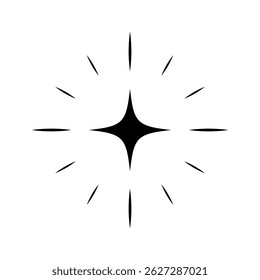 Sparkle vector icon. Shine symbol illustration. star sign or logo.