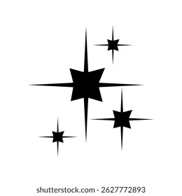 Funkelndes Vektorsymbol. Illustration mit Glanzsymbol. Sternzeichen oder Logo.