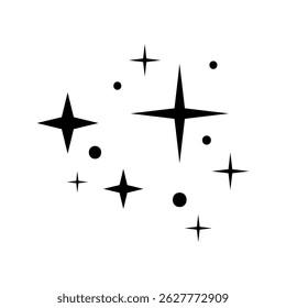 Sparkle vector icon. Shine symbol illustration. star sign or logo.