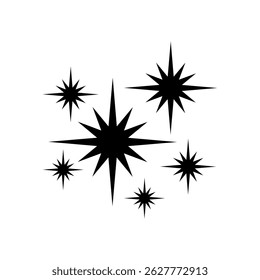 Sparkle vector icon. Shine symbol illustration. star sign or logo.