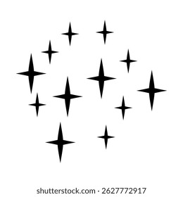 Sparkle vector icon. Shine symbol illustration. star sign or logo.