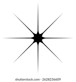 Sparkle vector icon. Shine symbol illustration. star sign or logo.