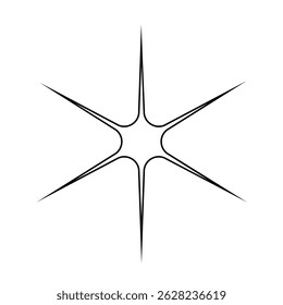 Sparkle vector icon. Shine symbol illustration. star sign or logo.