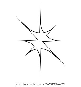 Sparkle vector icon. Shine symbol illustration. star sign or logo.