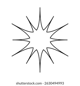 Sparkle vector icon. Shine symbol illustration. star sign or logo.