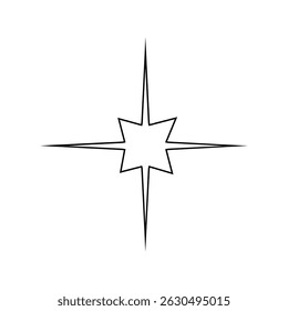 Sparkle vector icon. Shine symbol illustration. star sign or logo.