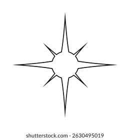 Sparkle vector icon. Shine symbol illustration. star sign or logo.