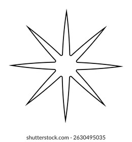 Ícone do vetor de faísca. Ilustração do símbolo do brilho. sinal de estrela ou logotipo.