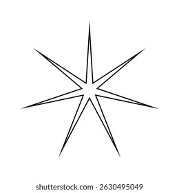 Sparkle vector icon. Shine symbol illustration. star sign or logo.