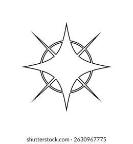 Sparkle vector icon. Shine symbol illustration. star sign or logo.