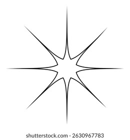 Sparkle vector icon. Shine symbol illustration. star sign or logo.