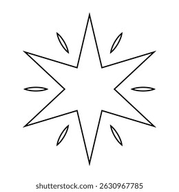 Icono de Vector brillante. Ilustración del símbolo del brillo. signo de la estrella o logotipo.