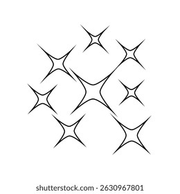 Sparkle vector icon. Shine symbol illustration. star sign or logo.