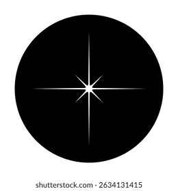 Ícone do vetor de faísca. Ilustração do símbolo do brilho. sinal de estrela ou logotipo.