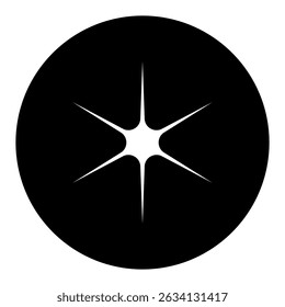 Ícone do vetor de faísca. Ilustração do símbolo do brilho. sinal de estrela ou logotipo.