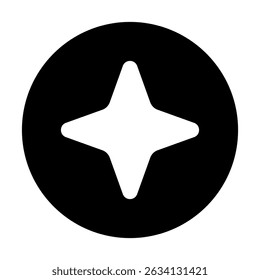 Sparkle vector icon. Shine symbol illustration. star sign or logo.
